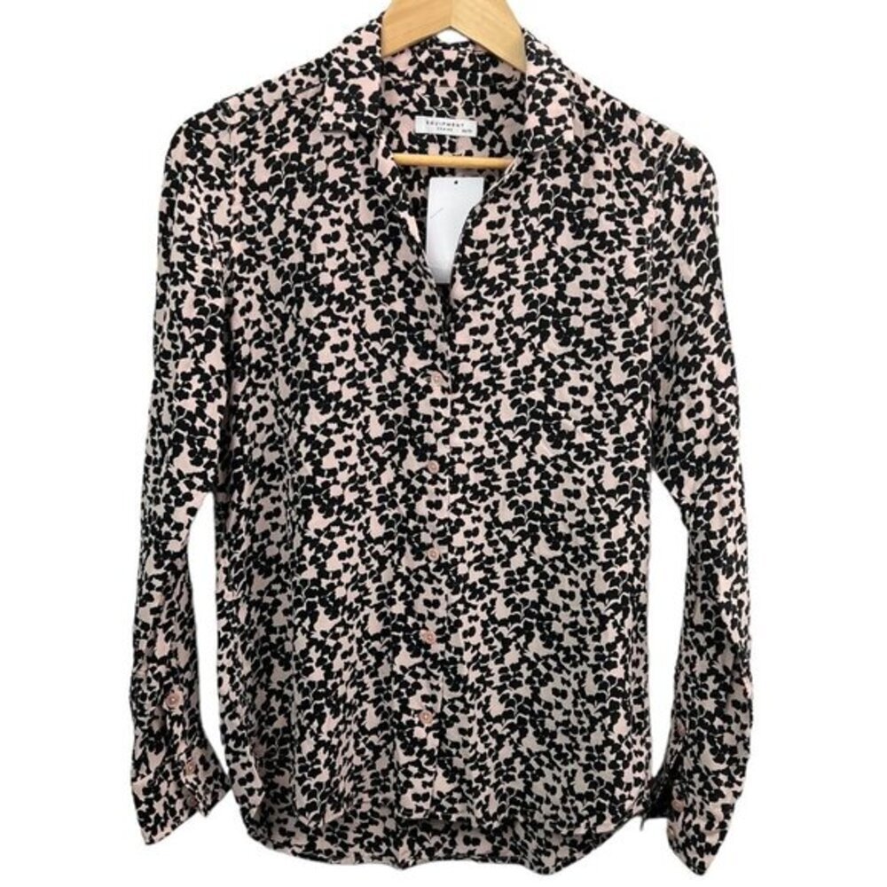 EQUIPMENT Silk Blouse Boyfriend cut Size XS NWT